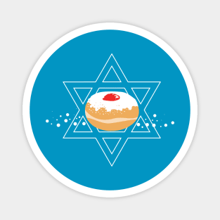 Hanukkah Jelly Donut WPH MEDIA Magnet